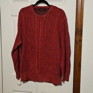 Men's Washed Red Nautica Sweater Size XL